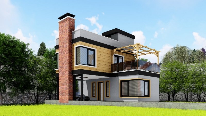 110 Metrekare Celik Konstruksiyon Villa