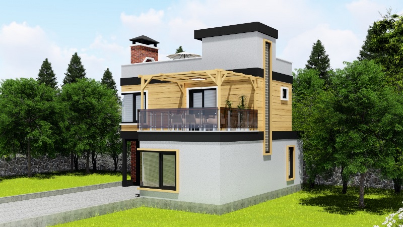 110 Metrekare Celik Konstruksiyon Villa