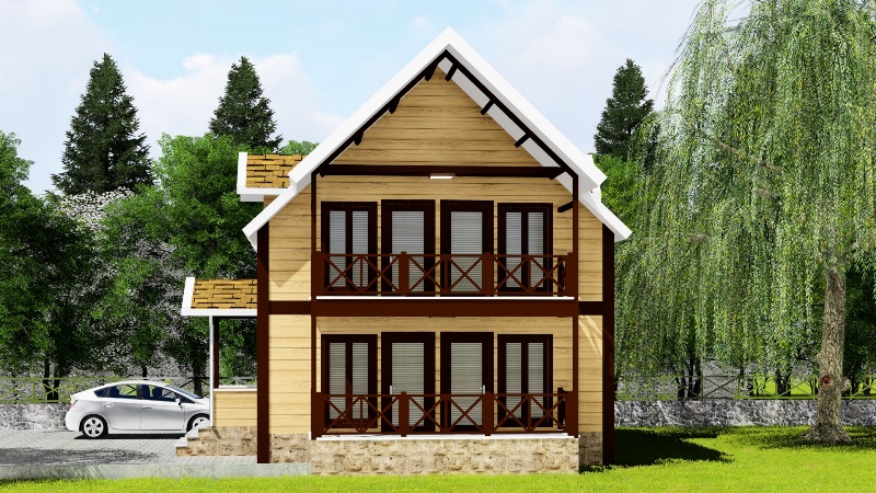 125 Metrekare Celik Konstruksiyon Villa