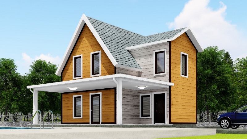 130 Metrekare Celik Konstruksiyon Villa