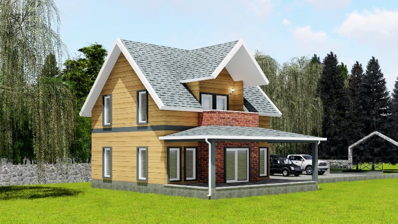 180 Metrekare Celik Konstruksiyon Villa