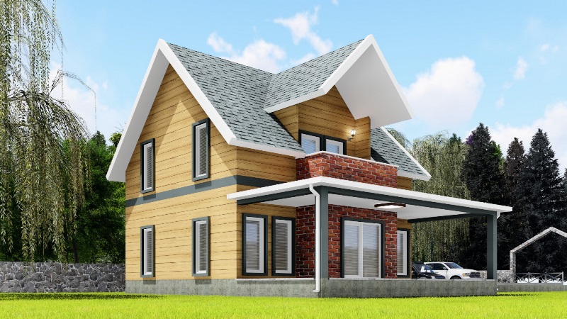 180 Metrekare Celik Konstruksiyon Villa