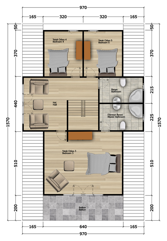 237 Metrekare Celik Konstruksiyon Villa
