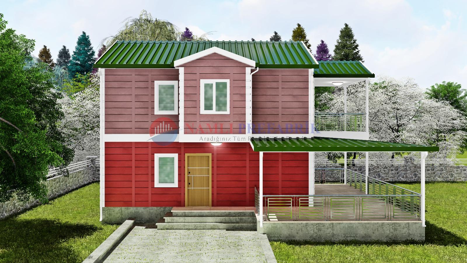 Gonca 192 Metrekare Dubleks Prefabrik Ev