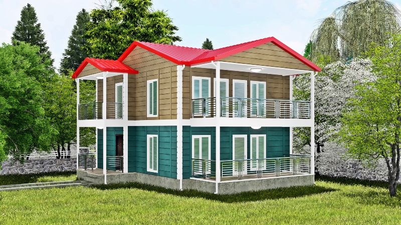 Ihlamur 168 Metrekare Dubleks Prefabrik Ev