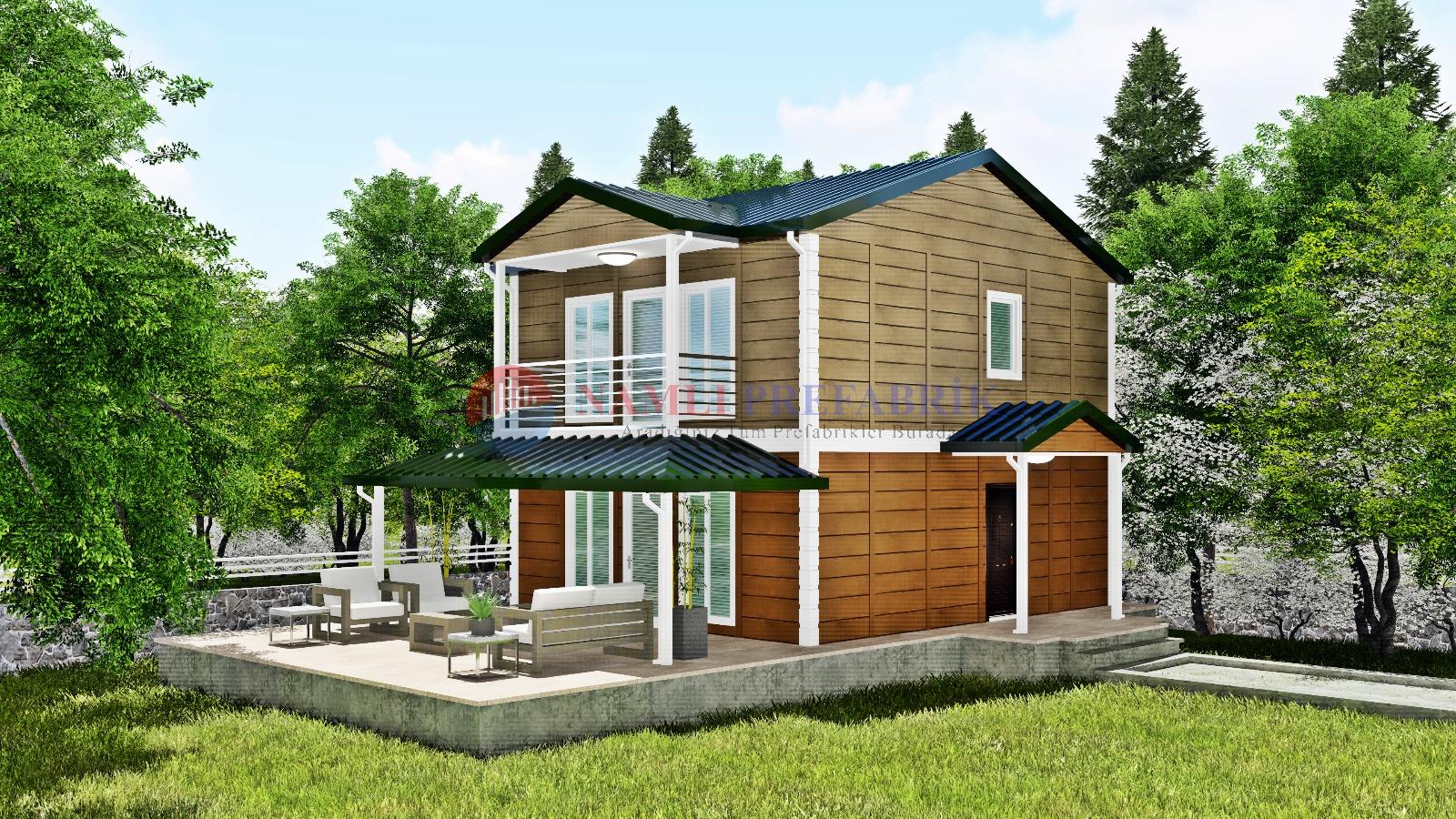 Sumbul 118 Metrekare Dubleks Prefabrik Ev