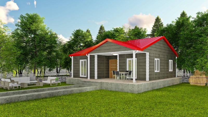 Filiz 85 Metrekare Tek Katli Prefabrik Ev