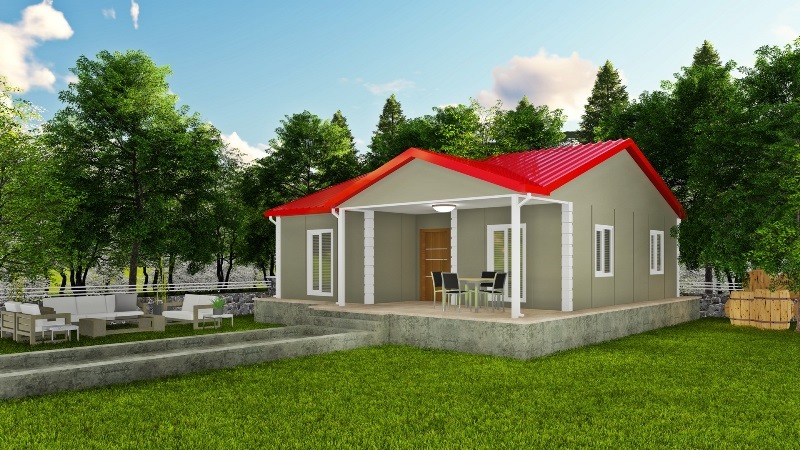 Filiz 85 Metrekare Tek Katli Prefabrik Ev