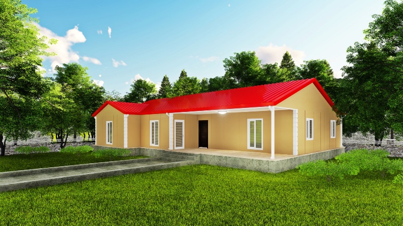 Kar 168 Metrekare Tek Katli Prefabrik Ev