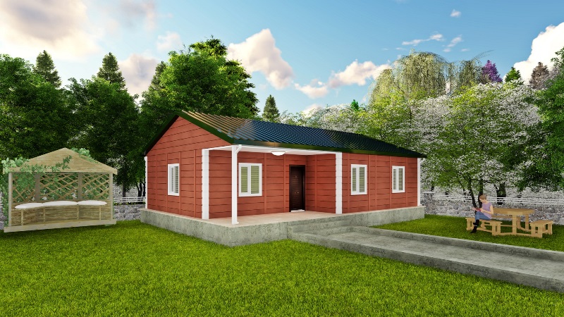 Poyraz 90 Metrekare Tek Katli Prefabrik Ev