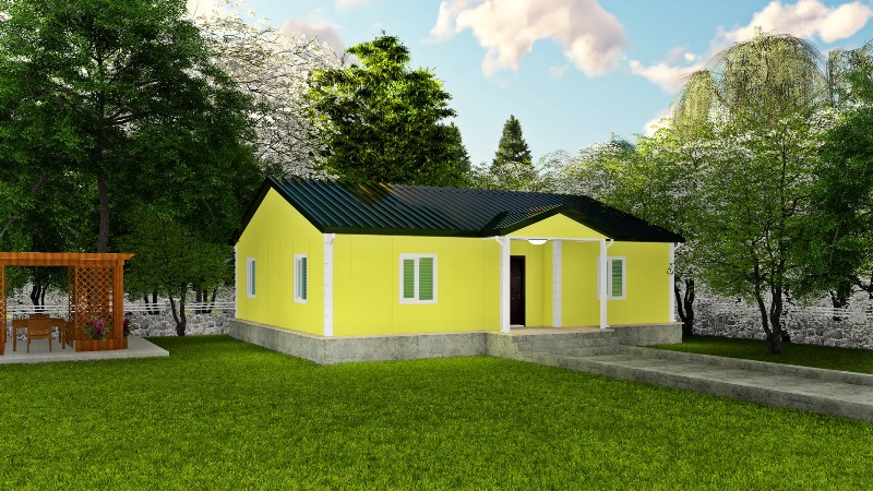 Sis 105 Metrekare Tek Katli Prefabrik Ev