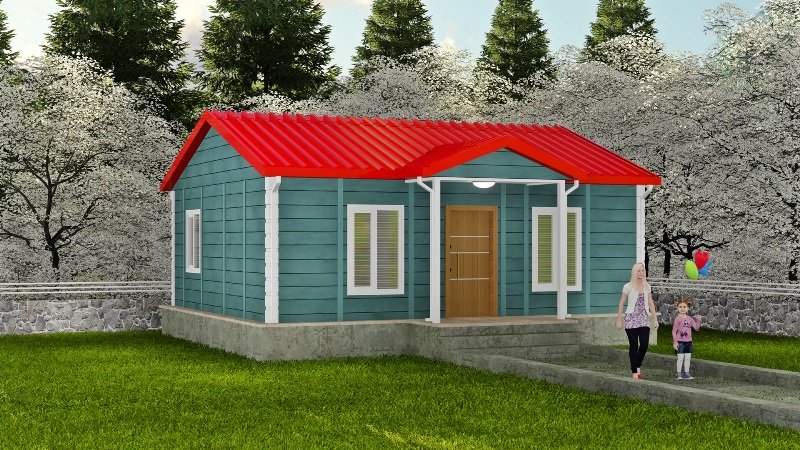 Yakamoz 50 Metrekare Tek Katli Prefabrik Ev